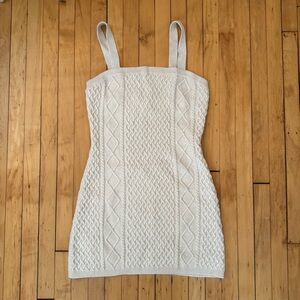 Cable knit dress